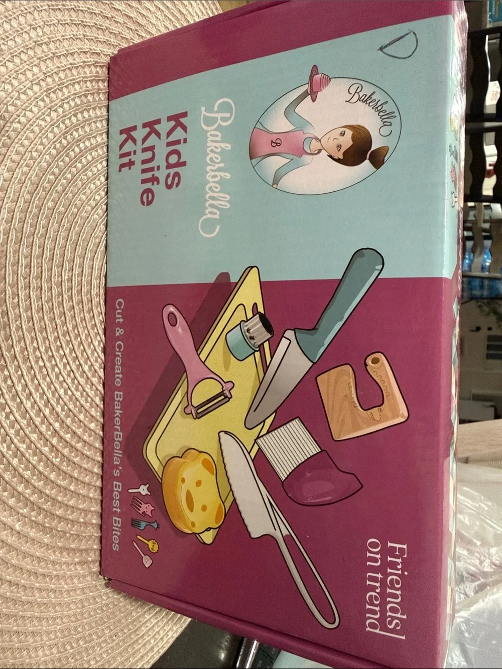 Kids Play Baking Set - Pink & Teal
